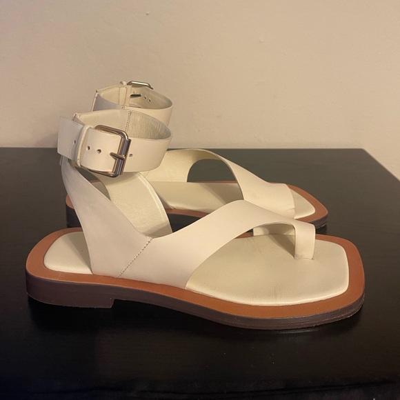 A. Emory The Maeve Leather Sandal in Ivory - Picture 7 of 10